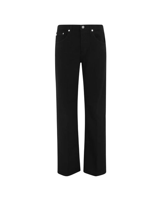 Dondup Black Straight Fit Jeans