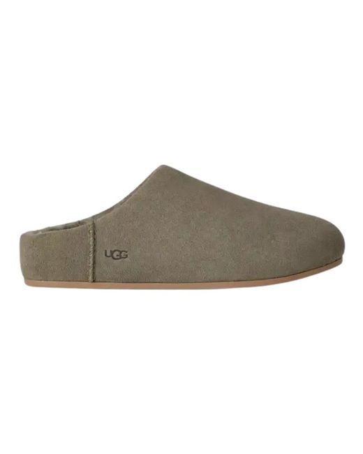 Ugg Schoenen ,Groen ,Groene Slip-On Pantoffels Elea Stijl in het Brown