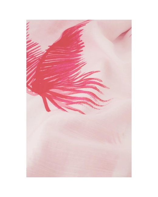 FABIENNE CHAPOT Pink Maxikleid mit cannes-print und schleife