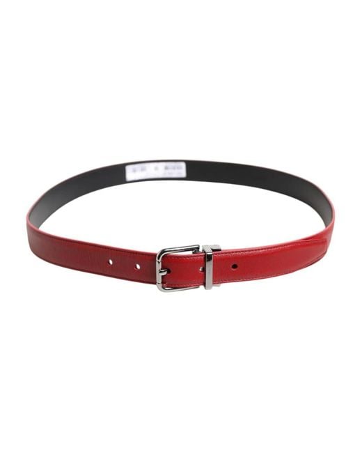 Dolce & Gabbana Red Belts for men