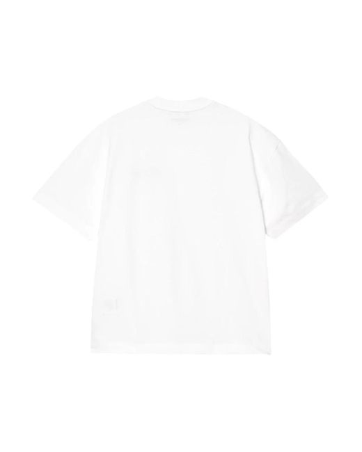 Carhartt White Grafisches Baumwoll-T-Shirt