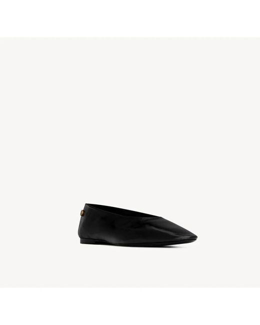 Saint Laurent Black Ballerina Shoes