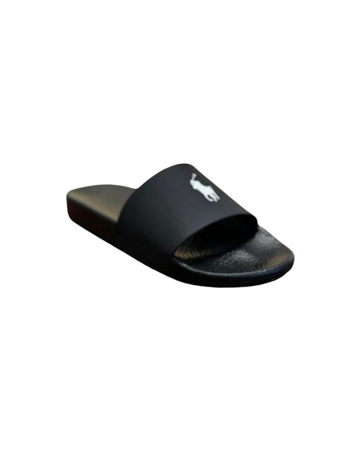 Polo Ralph Lauren Men's Black Sliders