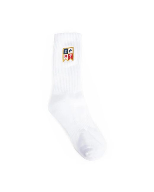 Rhude White Socks for men