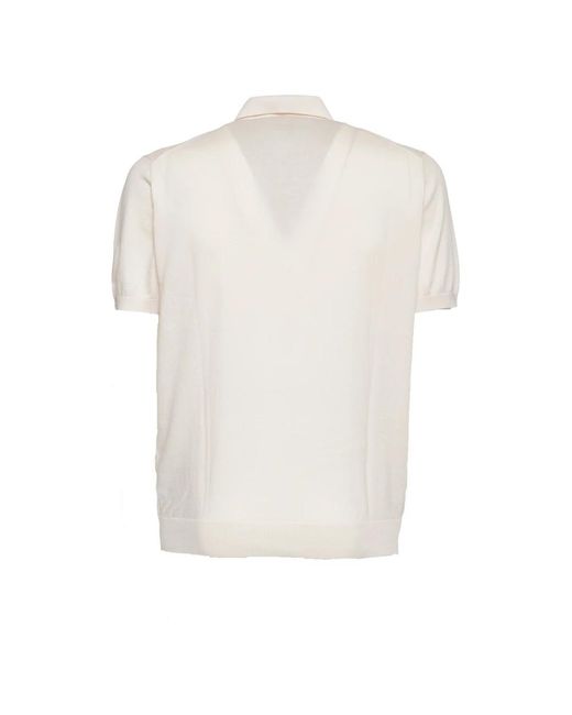 Fedeli White Polo Shirts for men