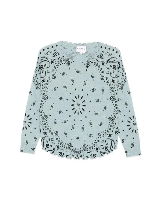 Kujten Blue Cashmere Knitwear