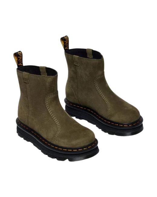 Dr. Martens Green Ankle Boots