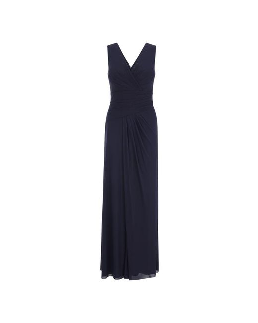 Vera Mont Blue Abendkleid mit v-ausschnitt,elegantes abendkleid mit v-ausschnitt