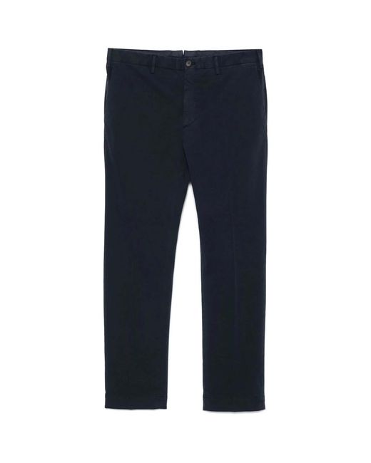 Incotex Broeken ,Blauw Front Button Pants in het Blue voor heren
