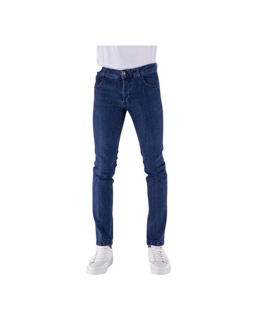 Entre Amis Blue Skinny Jeans for men
