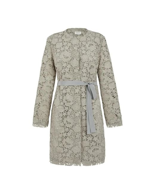P.A.R.O.S.H. Gray Belted Coats
