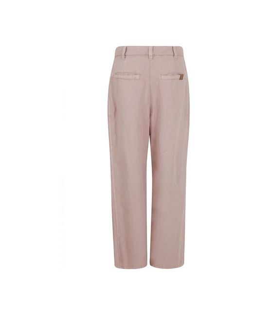 Brunello Cucinelli Pink Wide Trousers