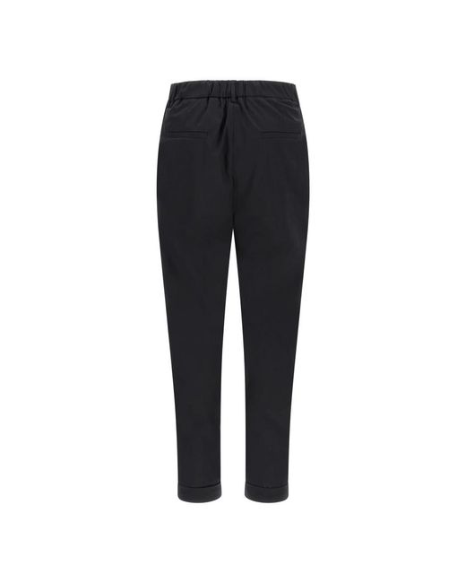 Kiton Black Tapered Trousers