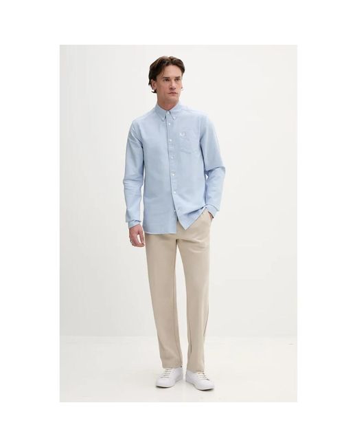 Fred Perry Casual Hemden in het Blue voor heren