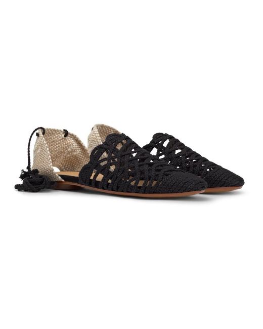 Castaner Black Genoveva/278 Flache Espadrilles Für Frauen