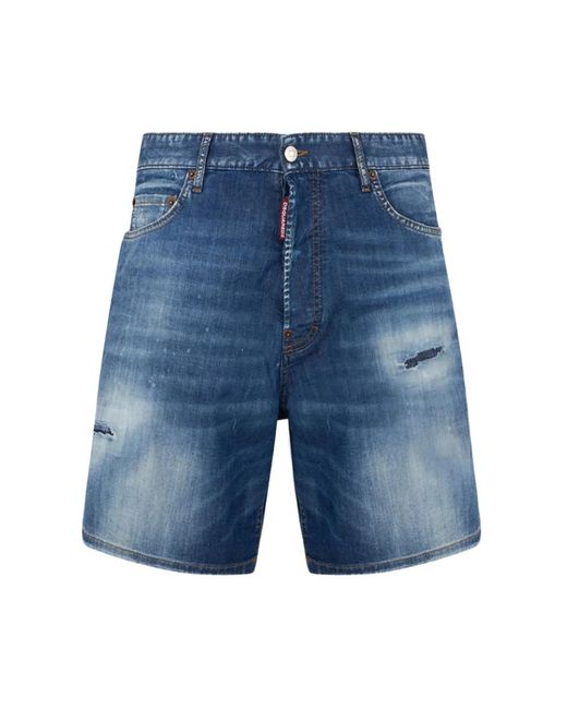 DSquared² Blue Denim Shorts for men
