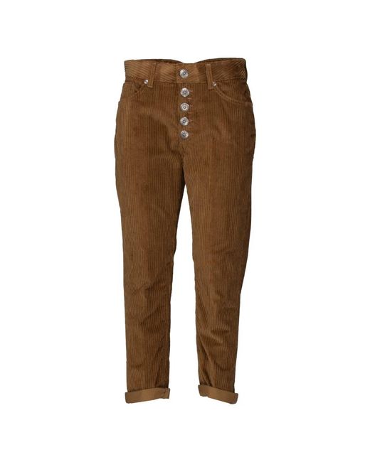 Dondup Brown Cropped Trousers