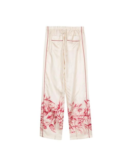 F.R.S For Restless Sleepers Pink Wide Trousers
