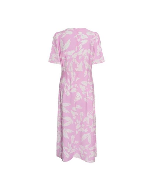 Kaffe Midi Jurken in het Pink