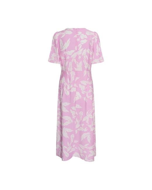Midi Dresses Kaffe de color Pink