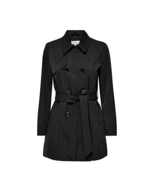 ONLY Black Trench Coats