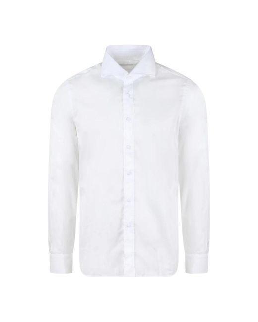 Tagliatore White Formal Shirts for men