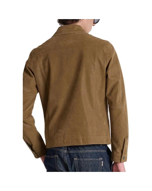 Antony Morato Brown Leather Jackets for men