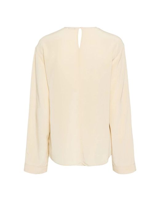 Joseph Overhemden ,Zijden Blouse Crêpe De Soie in het Natural
