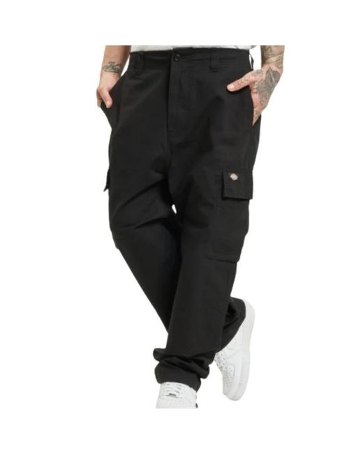 Dickies Black Straight Trousers for men