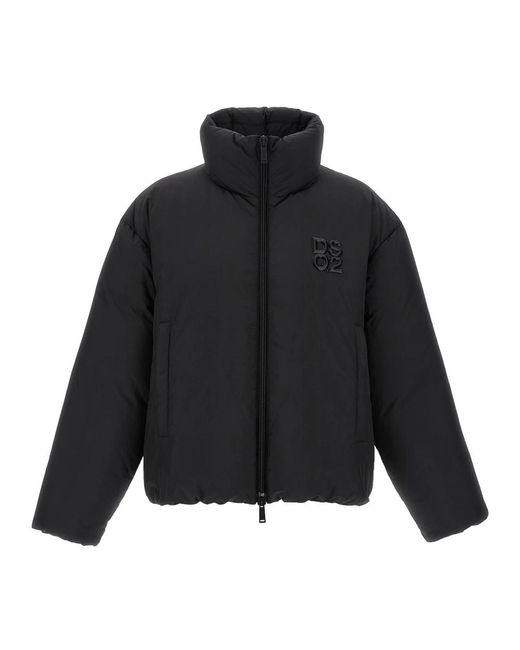 DSquared² Ball Nylon Puffer in het Black voor heren
