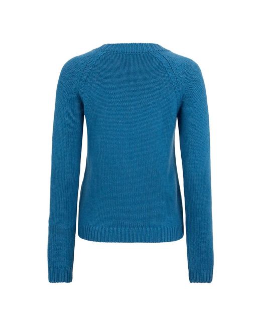 Moorer Blue Round-Neck Knitwear