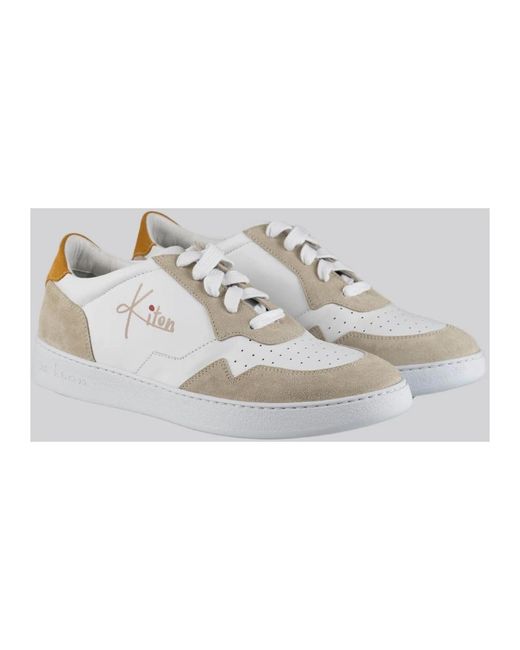 Kiton White Sneakers for men