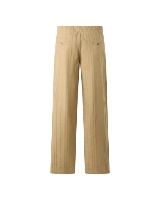 Burberry Natural Straight Trousers for men