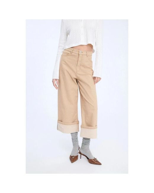Munthe Natural Wide Trousers