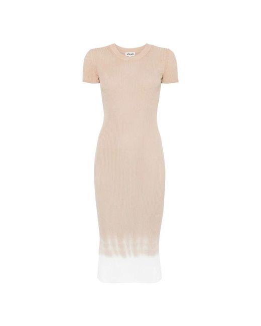 Staud Midi Dresses in het Natural