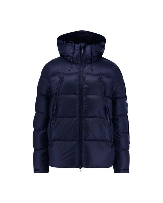OUTHERE Jassen ,Blauw ,Leer Winterjas Strife Geïsoleerd Waterafstotend in het Blue voor heren
