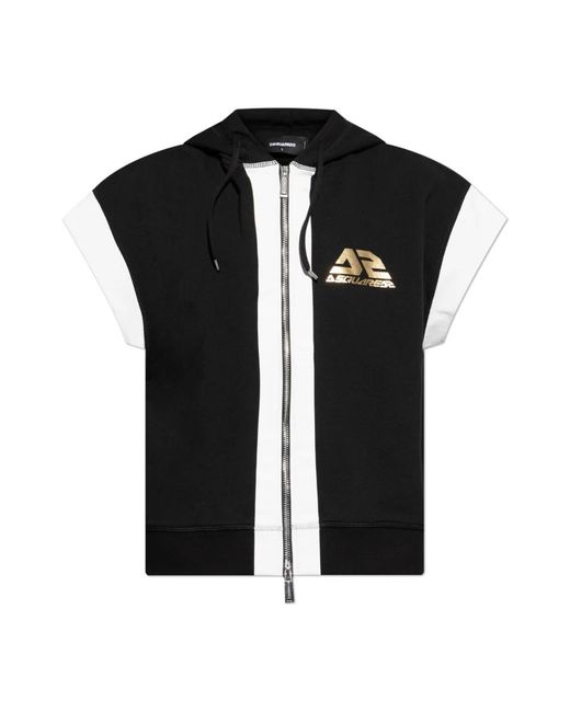 DSquared² Black Zip-Throughs for men