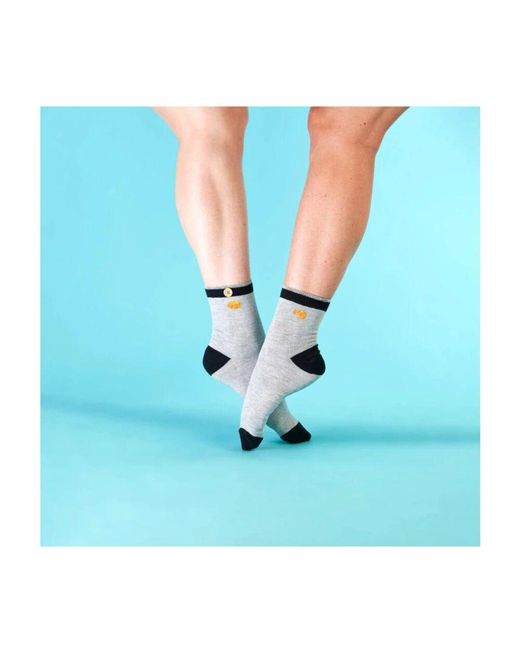 Cabaïa Black Gemusterte Socken