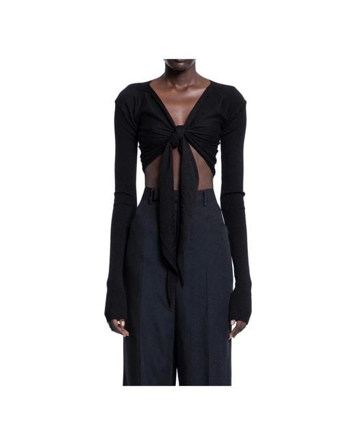 Rick Owens Black Cardigans