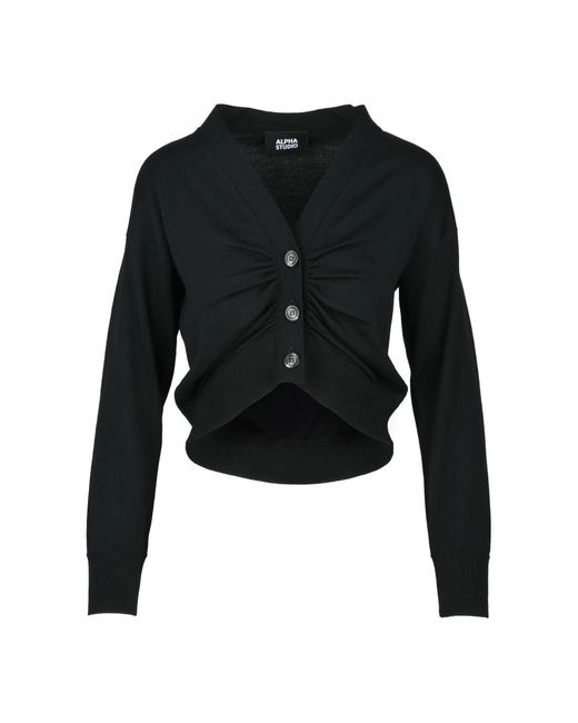 Cardigans Alpha Studio de color Black