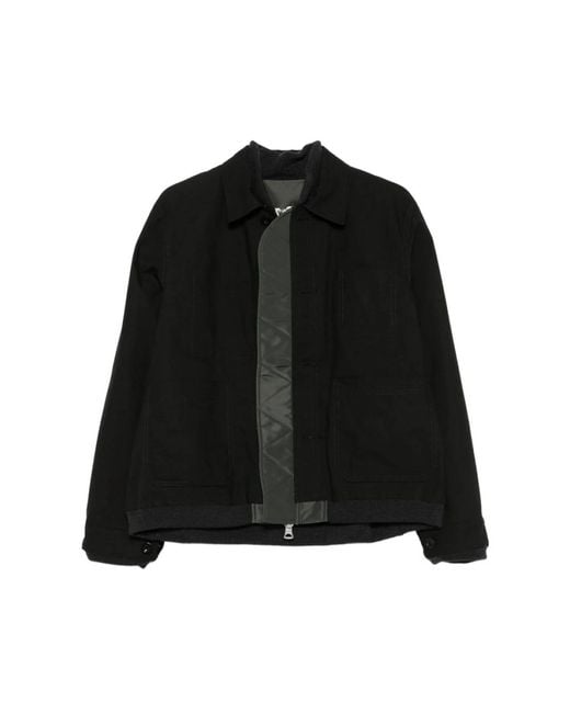 Sacai Black Light Jackets for men