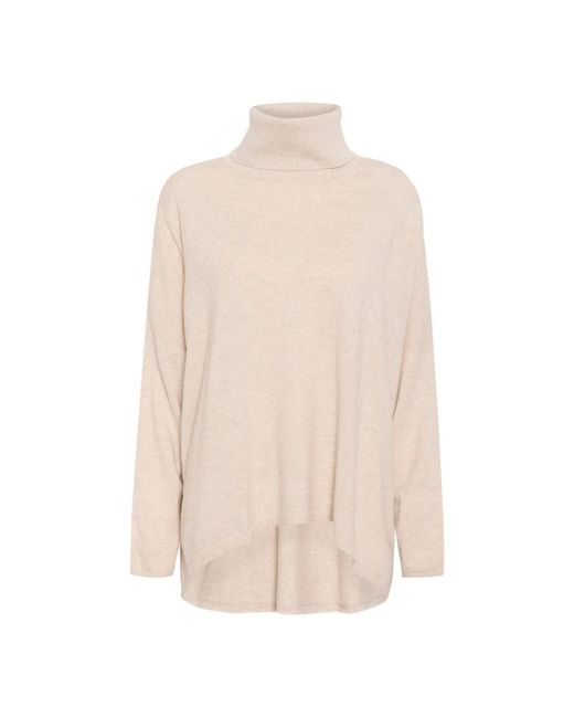 Part Two Turtlenecks in het Natural