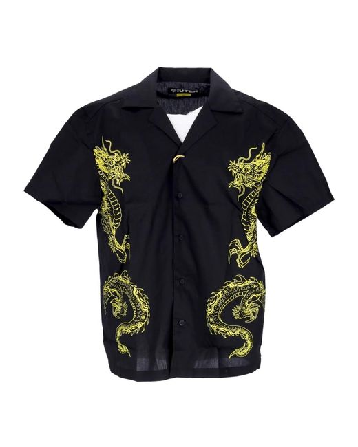 Iuter Blue Short Sleeve Shirts for men