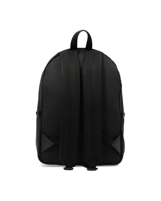 McQueen Black Graffiti Logo Backpack for men
