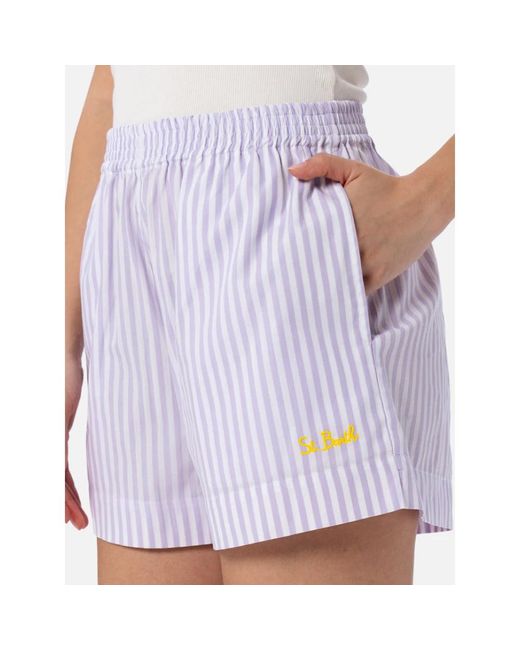 Shorts > casual shorts Mc2 Saint Barth en coloris Purple