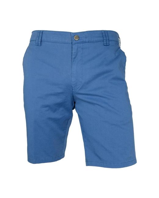 Meyer Korte Broeken ,Blauw ,Katoen Jeans in het Blue voor heren
