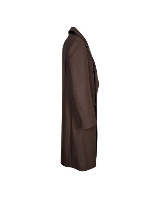 Tagliatore Brown Double-Breasted Coats for men