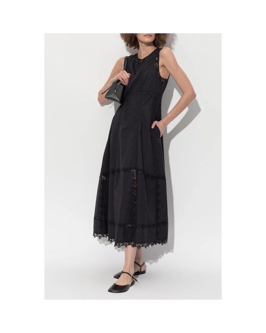 Ulla Johnson Black Kleid Anela