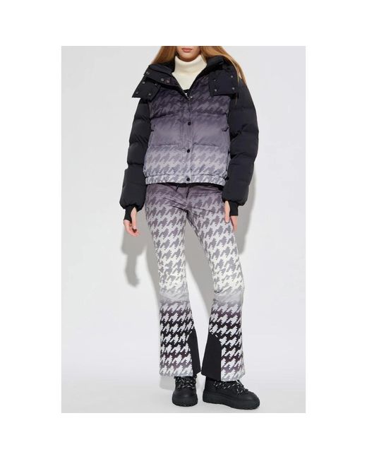 Perfect Moment Fitness ,Grijs ,Leer Moment Down Ski Jacket in het Blue