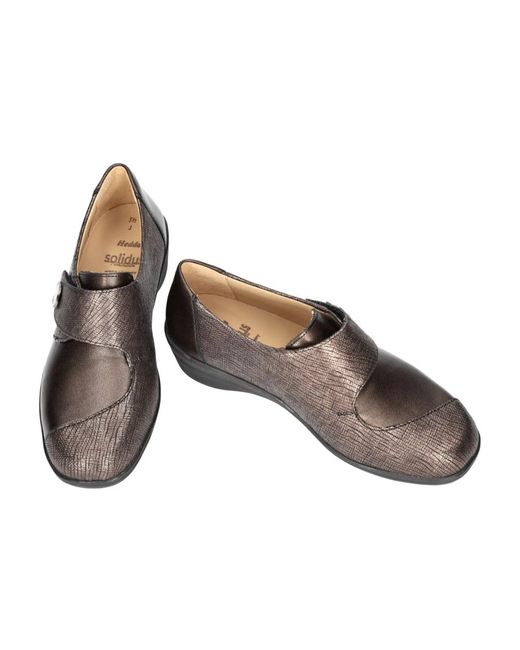 SOLIDUS Gray Hedda Moccasin